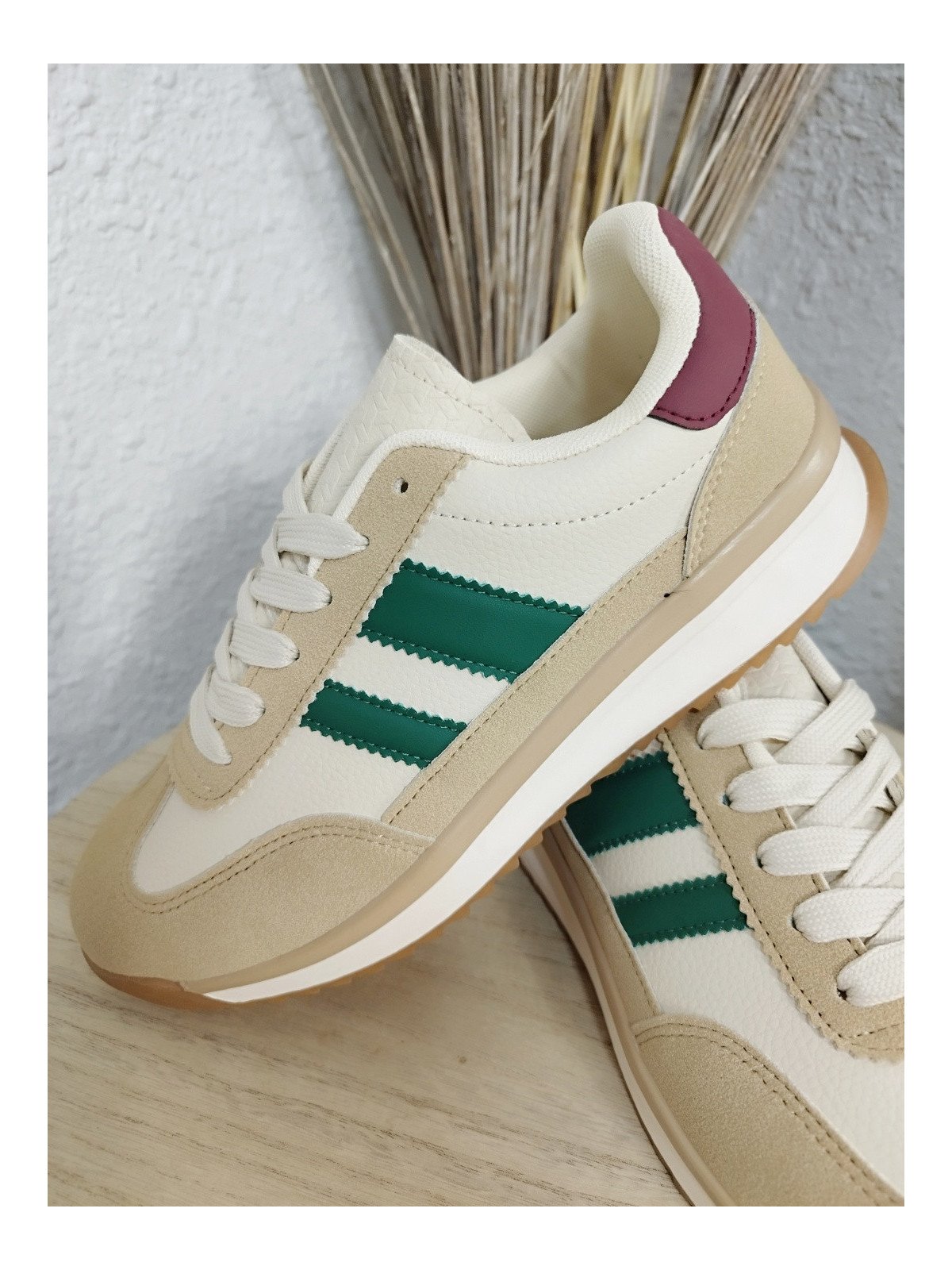 Zapatillas Casual Beige y Camel